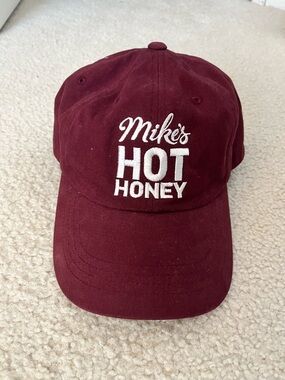 Mike's Hot Honey Embroidered Baseball Cap Hat - Maroon